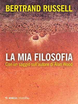 cover image of La mia filosofia